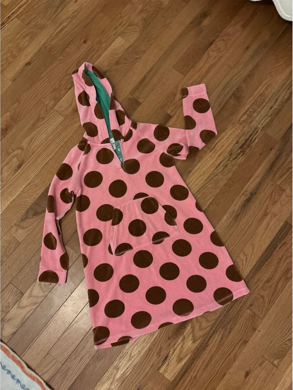 Mini Boden 7-8y polka dot dress